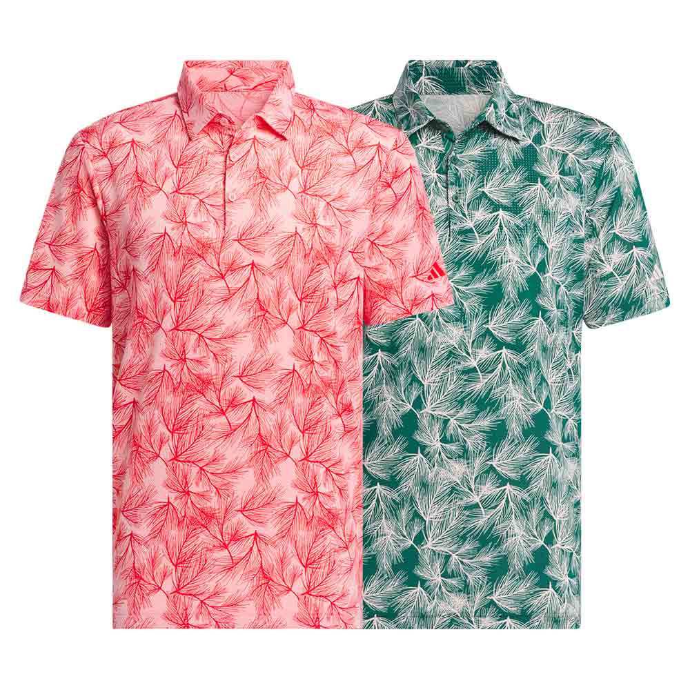 Adidas M Ultimate365 Mesh Print Polo Shirt 0