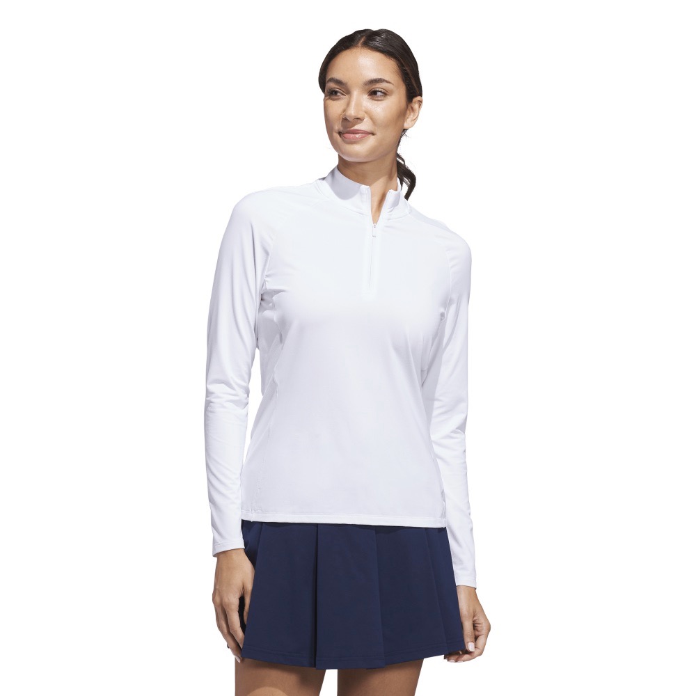 Adidas W Ultimate 365 Solid 1/4 Zip Mock 0