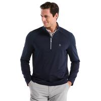 M LS Mixed Media 1/4 Zip Pullover